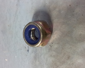 Self-locking counter nut M8 DIN 985 yellow zinc